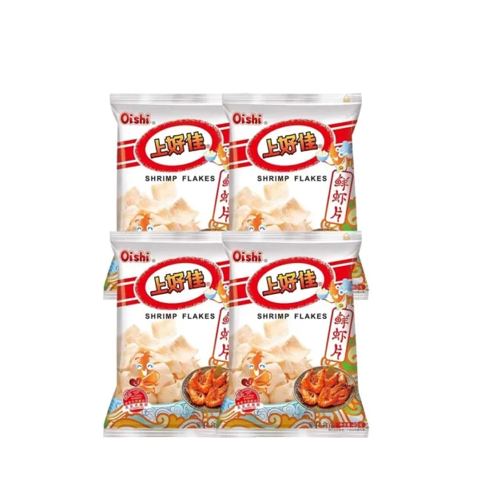 OISHI Shrimp Crisps 1.41oz(40g)*4 Packs