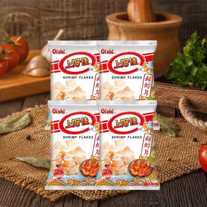 OISHI Shrimp Crisps 1.41oz(40g)*4packs