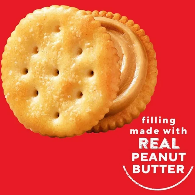 RITZ Peanut Butter Sandwich Crackers/Cheese Sandwich Crackers 10.8oz(313g) (8-Packs)*1 box