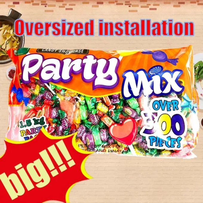 Party Mix Candy 3.3lb*1 Pack Super Sized Candy Mixed Candy With An Unbeatable Amount Of Candy Gummies, Lollipops, Hard Candies
