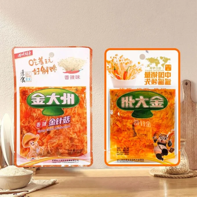 Golden Zone Enoki Mushroom 1.94oz(55g)*4packs